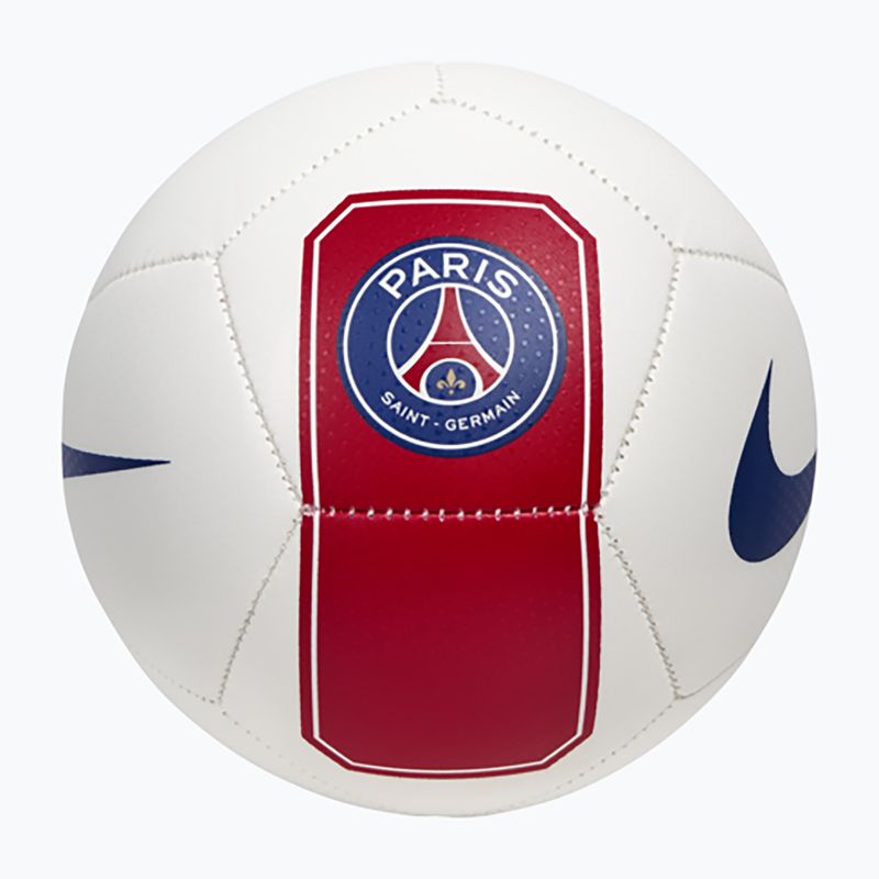 Lopta na mini futbal Nike Skills Paris-Saint Germain white/university red size 1 2