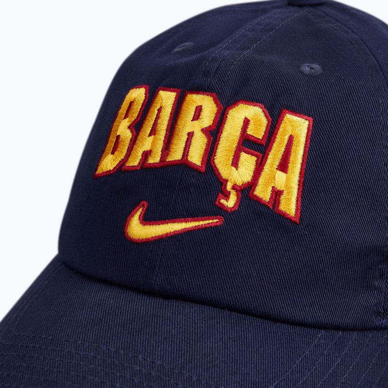 Detská šiltovka Nike FC Barcelona Club Cotton blackened blue 4