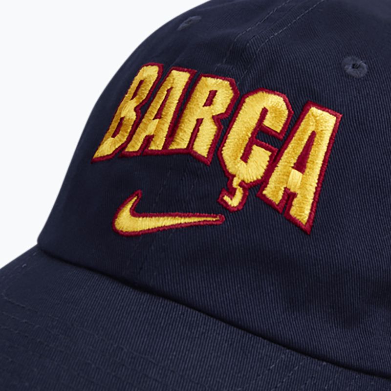 Šiltovka Nike FC Barcelona Club Cotton blackened blue 4