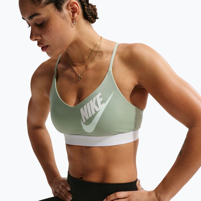 Fitness podprsenka Nike Indy Light Support steam/white/barely green 5