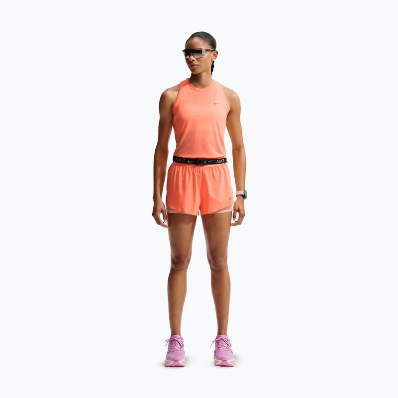 Dámske bežecké šortky Nike Swift Mid-Rise 2in1 orange pulse 2