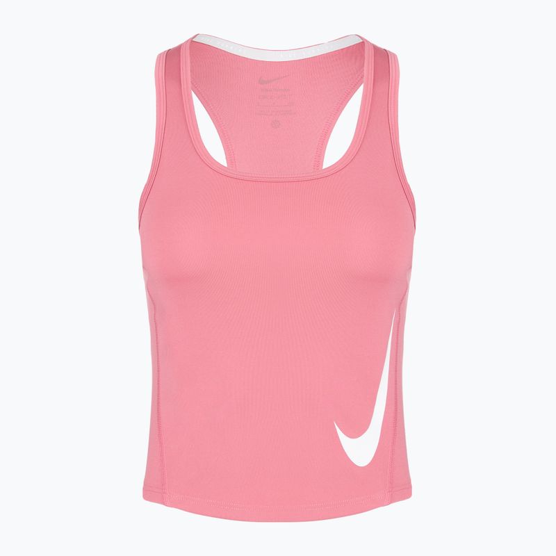 Dámske bežecké tričko Nike Swoosh Run Dri-Fit peony/photon dust/white 2