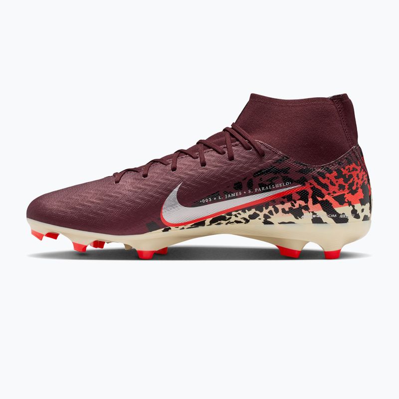 Pánske futbalové kopačky Nike United Mercurial Superfly 10 Academy MG burgundy crush/metallic silver 2