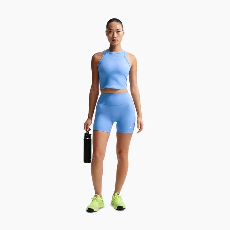 Dámske tričko Nike One Fitted Dri-Fit Cropped Tank thunder university blue/white 2