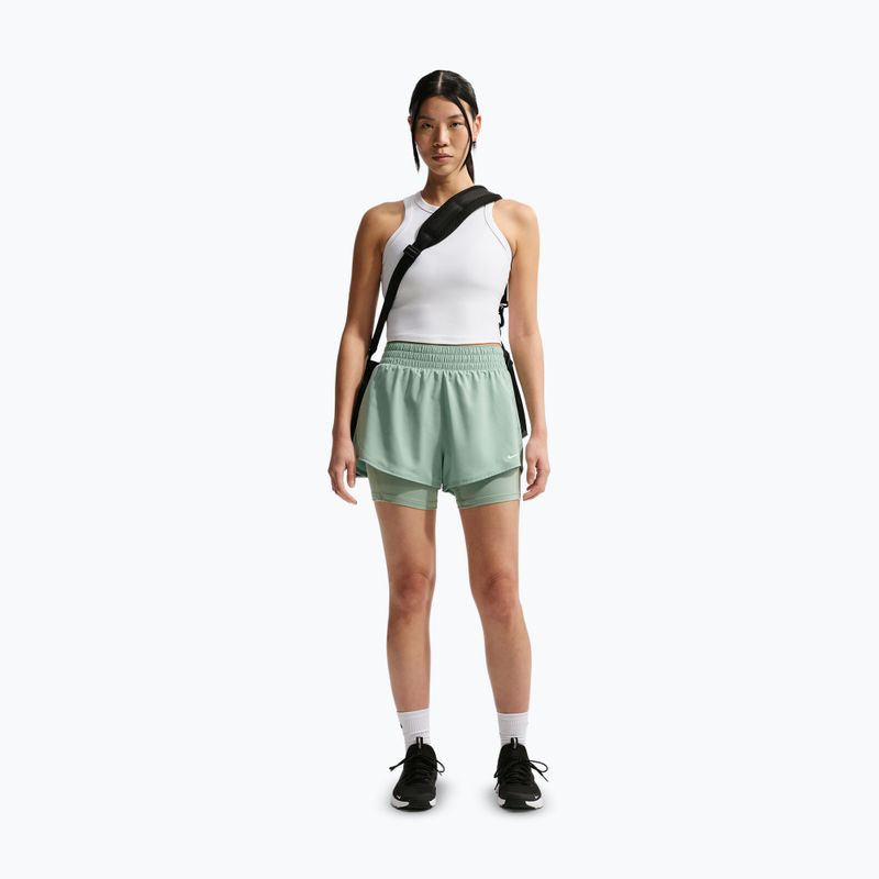 Dámske šortky Nike One Dri-Fit High-Waisted 3" 2In1 steam/white 2