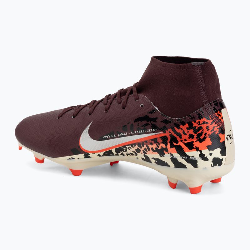 Pánske kopačky Nike United Mercurial Superfly 10 Academy MG burgundy crush/metallic silver 3