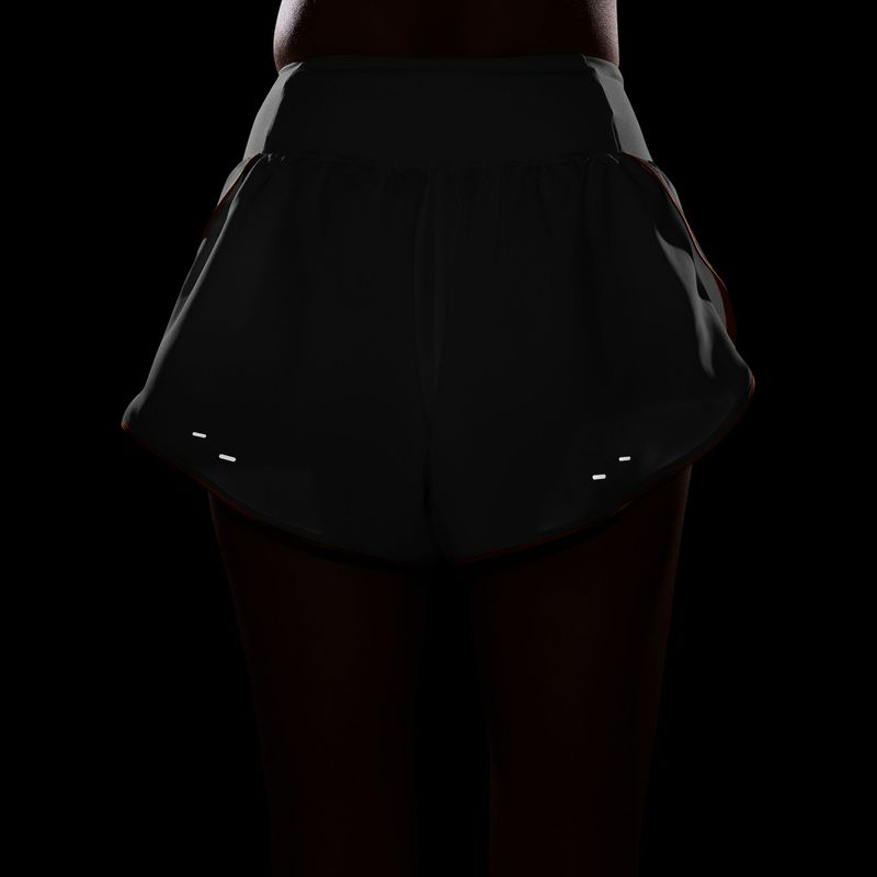 Dámske bežecké šortky Nike Tempo Swoosh Dri-Fit Mid-Rise Brief-Lined white/orange pulse/black 7