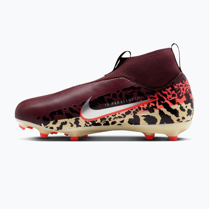 Detské futbalové kopačky Nike United Jr. Mercurial Superfly 10 Academy MG burgundy crush/metallic silver 2