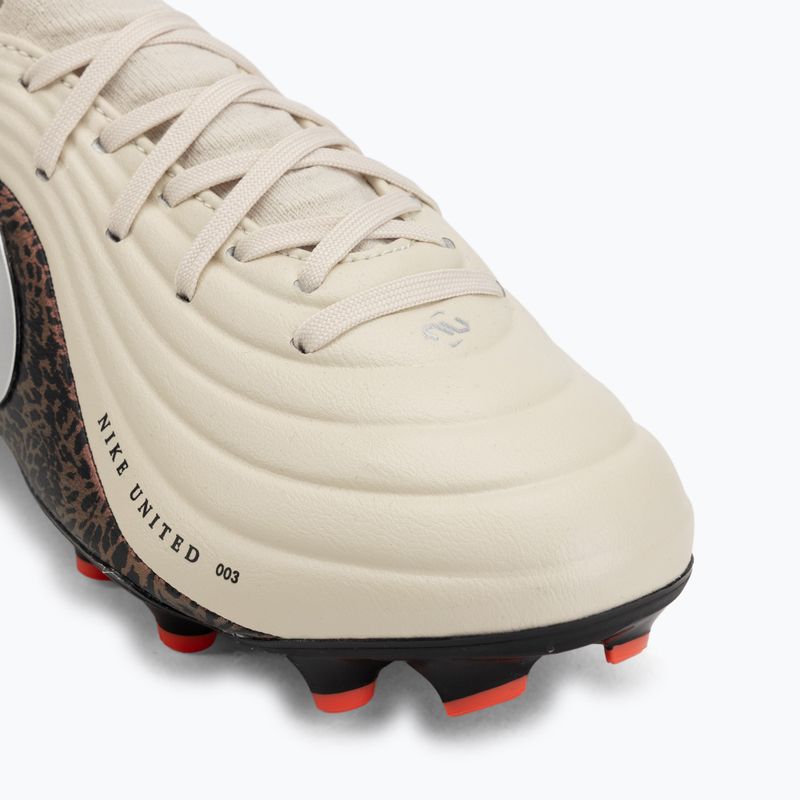 Detské kopačky Nike United Jr. Tiempo Maestro Academy MG fossil/burgundy crush/metallic silver 7