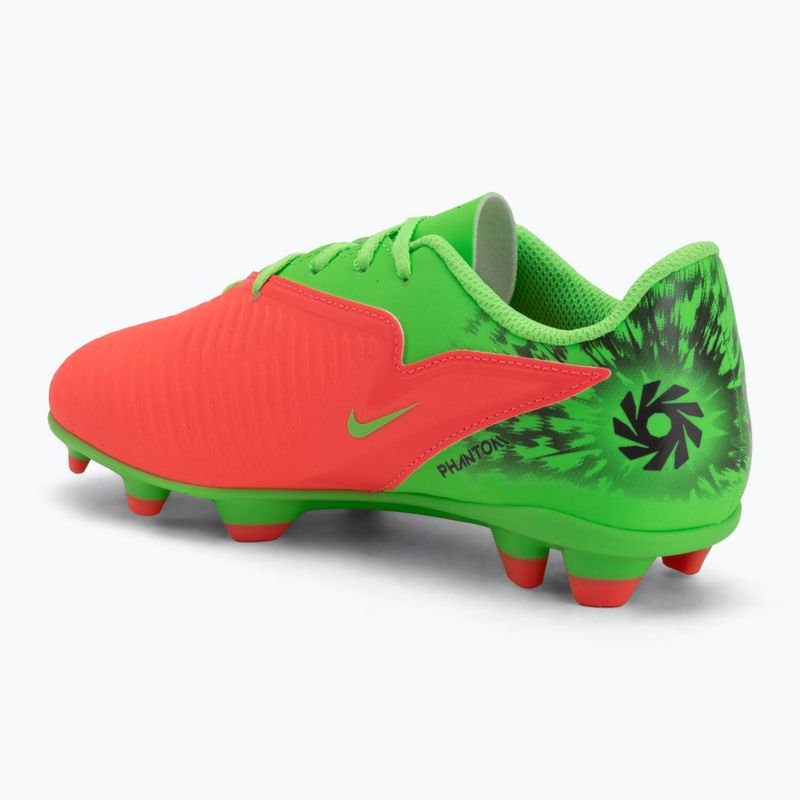 Detské kopačky Nike Jr. Phantom 6 Club Erling Haaland MG hot punch/green strike/black 3