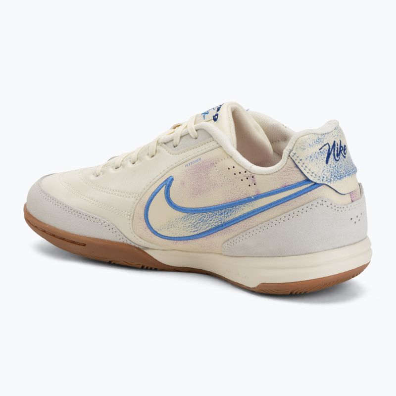 Pánske kopačky Nike Tiempo Streetgato PRM IC coconut milk/gum med brown/blue crystal 3