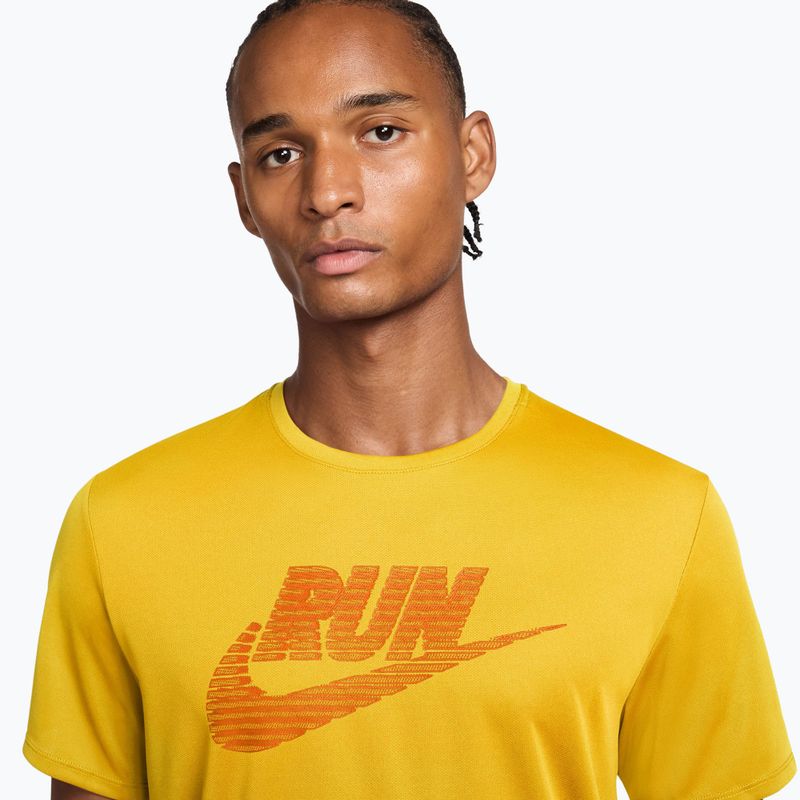 Pánske bežecké tričko Nike Miler Dri-Fit UV laser orange/total orange 3