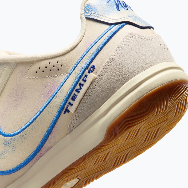Pánske futbalové kopačky Nike Tiempo Streetgato PRM IC coconut milk/gum medium brown/blue crystal 4