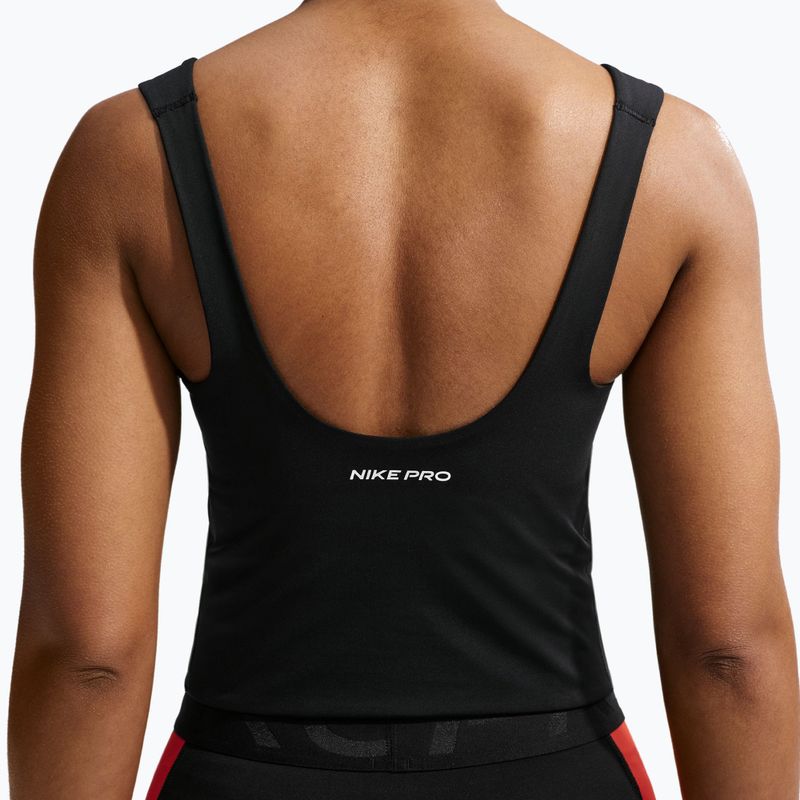 Dámske tréningové tričko Nike Pro Sculpt Medium Support Padded Tank black/white 5