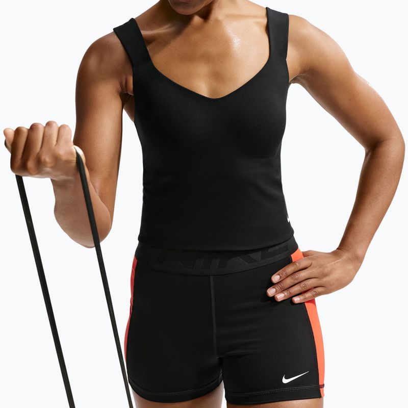 Dámske tréningové tričko Nike Pro Sculpt Medium Support Padded Tank black/white 6