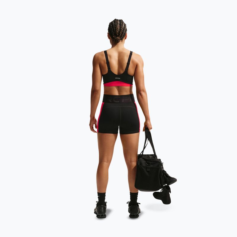 Dámske tréningové šortky Nike Pro Sculpt Dri-Fit High-Waisted Biker 5" black/light crimson/white 3