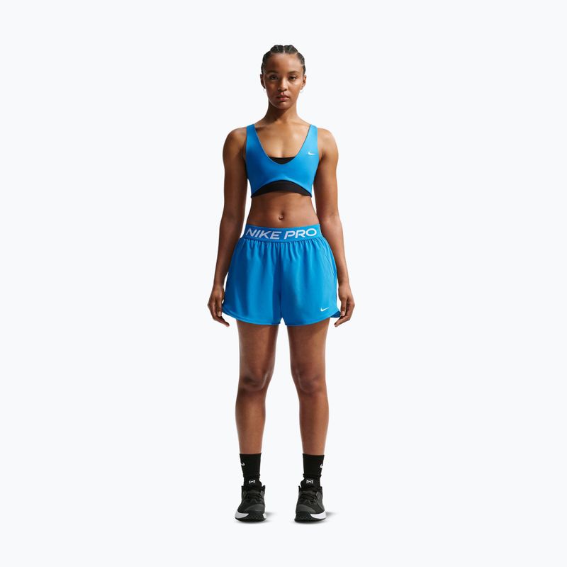 Dámske tréningové šortky Nike Pro 2in1 light photo blue/white 2