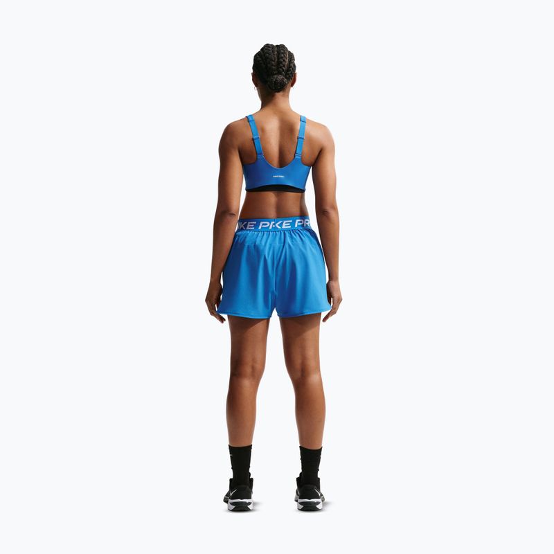 Dámske tréningové šortky Nike Pro 2in1 light photo blue/white 3