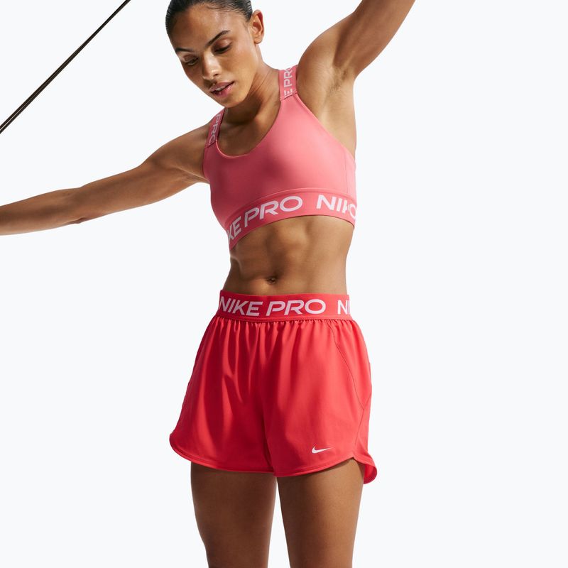 Dámske tréningové šortky Nike Pro 2in1 light crimson/white 4