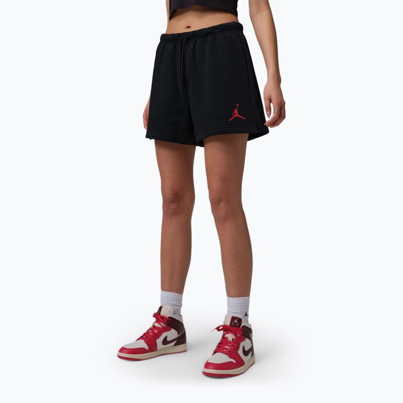Dámske šortky Jordan Fleece black/gym red