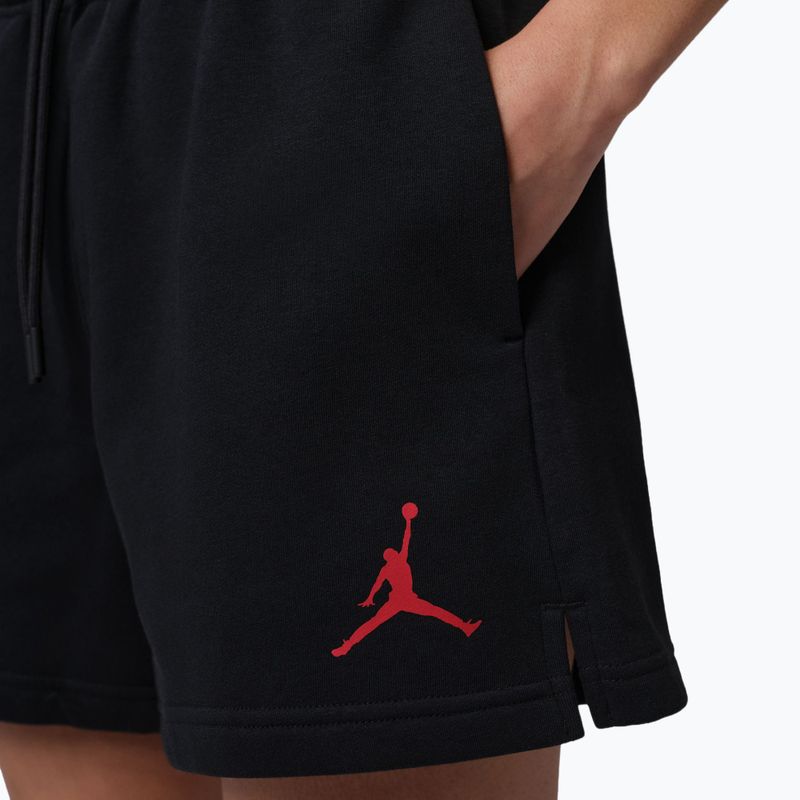 Dámske šortky Jordan Fleece black/gym red 5