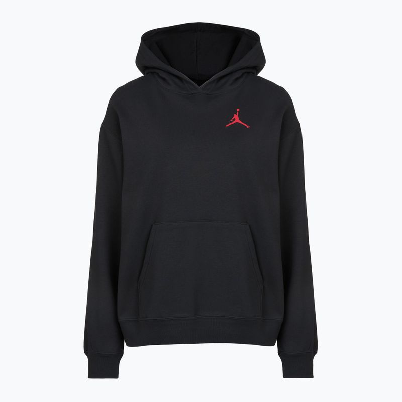 Dámska mikina Jordan Fleece Hoodie black/gym red 6