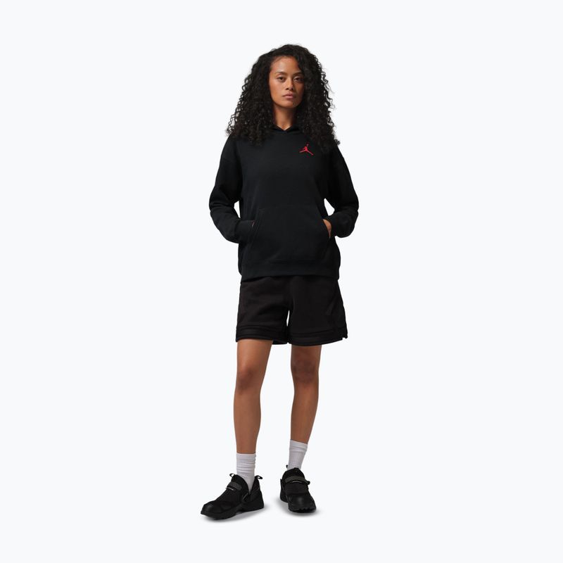 Dámska mikina Jordan Fleece Hoodie black/gym red 2