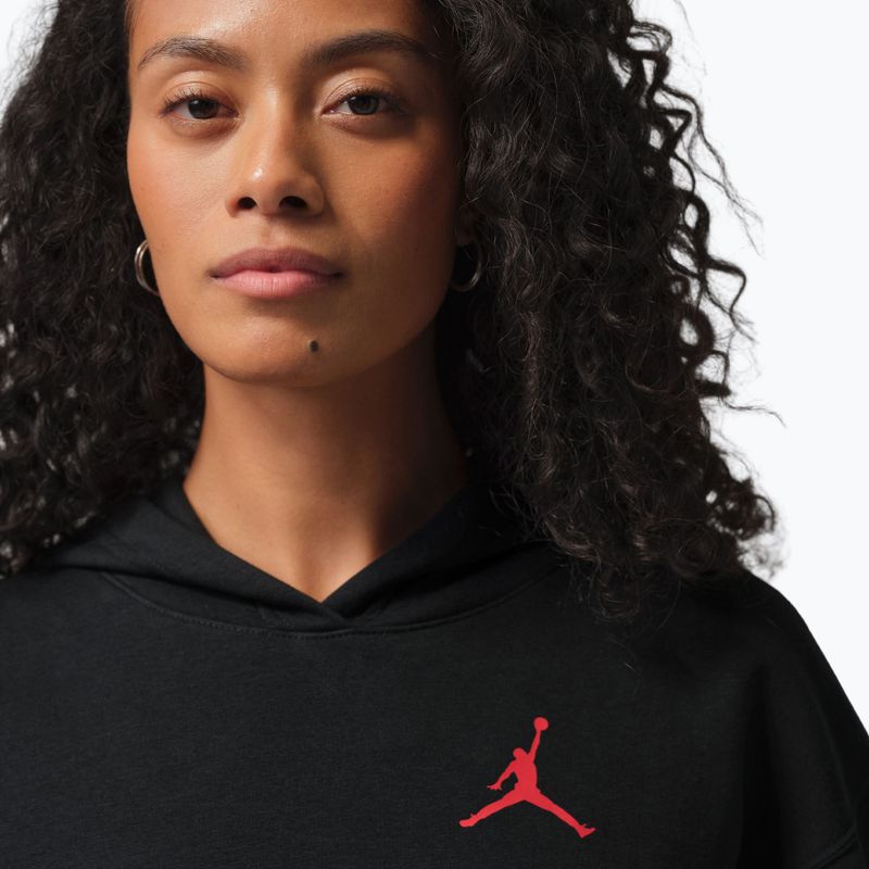 Dámska mikina Nike Jordan Fleece Hoodie black/gym red 4