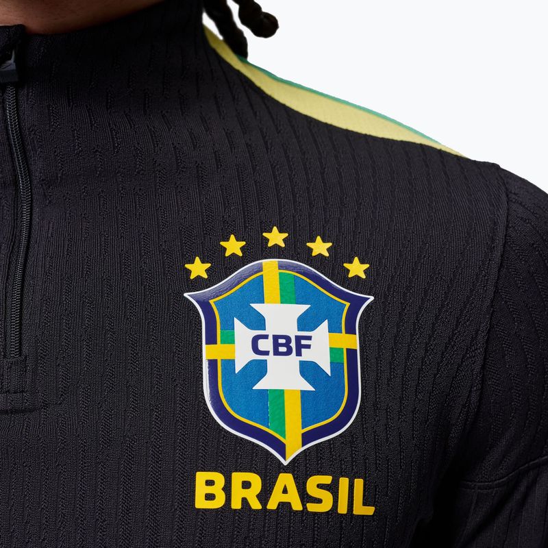 Pánsky futbalový longsleeve Brazil Strike Elite Jordan Dri-Fit Drill Top black/yellow pulse/light mint/P109C 7