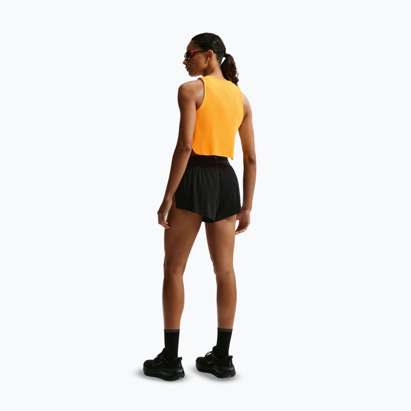 Dámske bežecké tričko Nike AeroSwift Dri-Fit ADV Cropped Tank Top laser orange/black 3