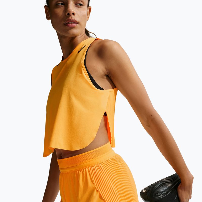 Dámske bežecké šortky Nike AeroSwift Dri-Fit ADV Mid-Rise 3" laser orange/black/white/black 4