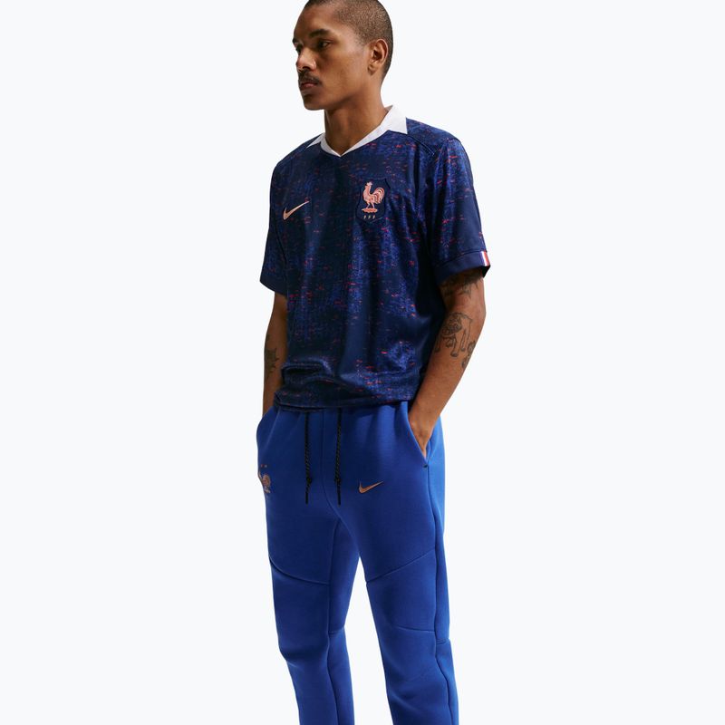 Pánske futbalové nohavice Nike FFF Tech Fleece Joggers game royal/metallic copper 4
