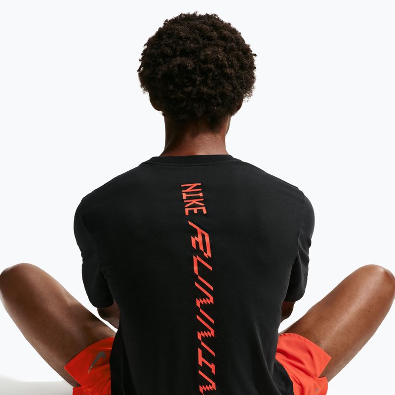 Pánske bežecké tričko Nike AeroSwift Dri-Fit black/bright crimson 6