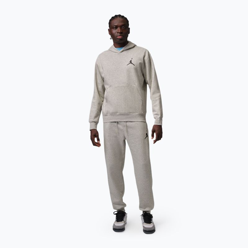 Pánska mikina Nike Jordan Pullover Hoodie grey heather/black 2
