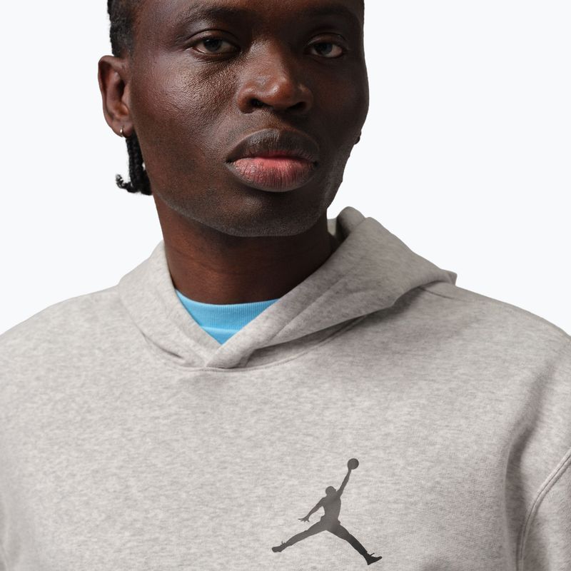 Pánska mikina Nike Jordan Pullover Hoodie grey heather/black 4