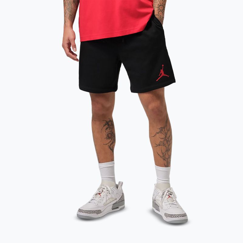Pánske šortky Jordan Fleece black/gym red