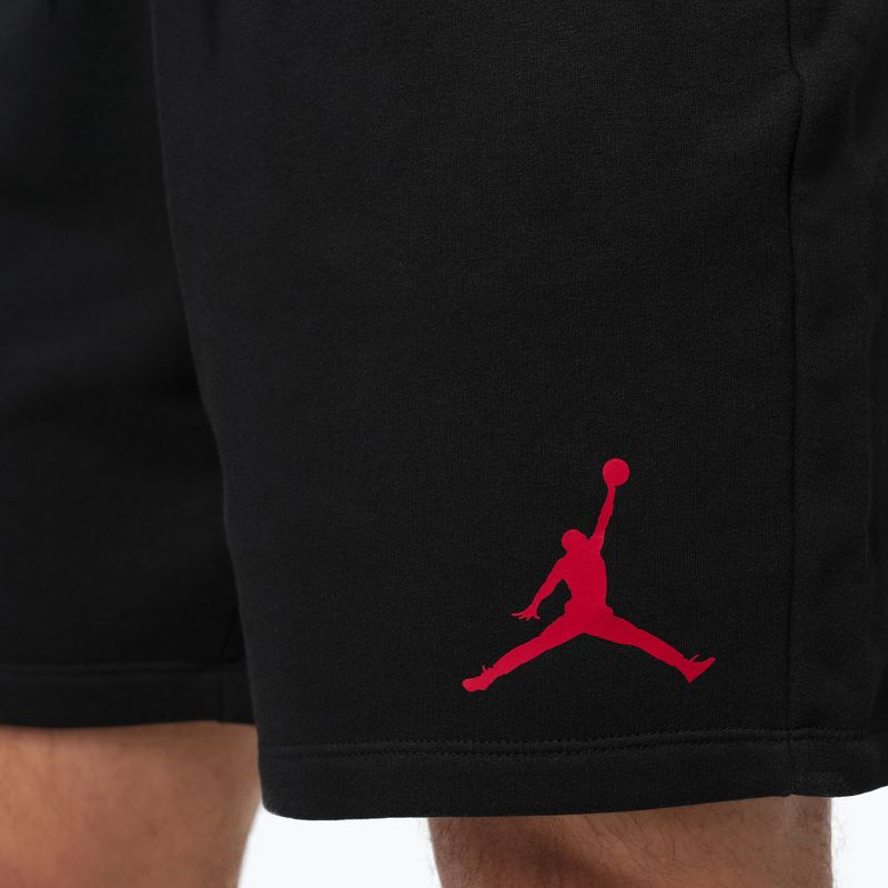 Pánske šortky Jordan Fleece black/gym red 8