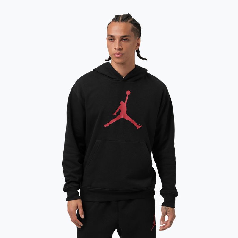 Pánska mikina Jordan Pullover Hoodie black/gym red