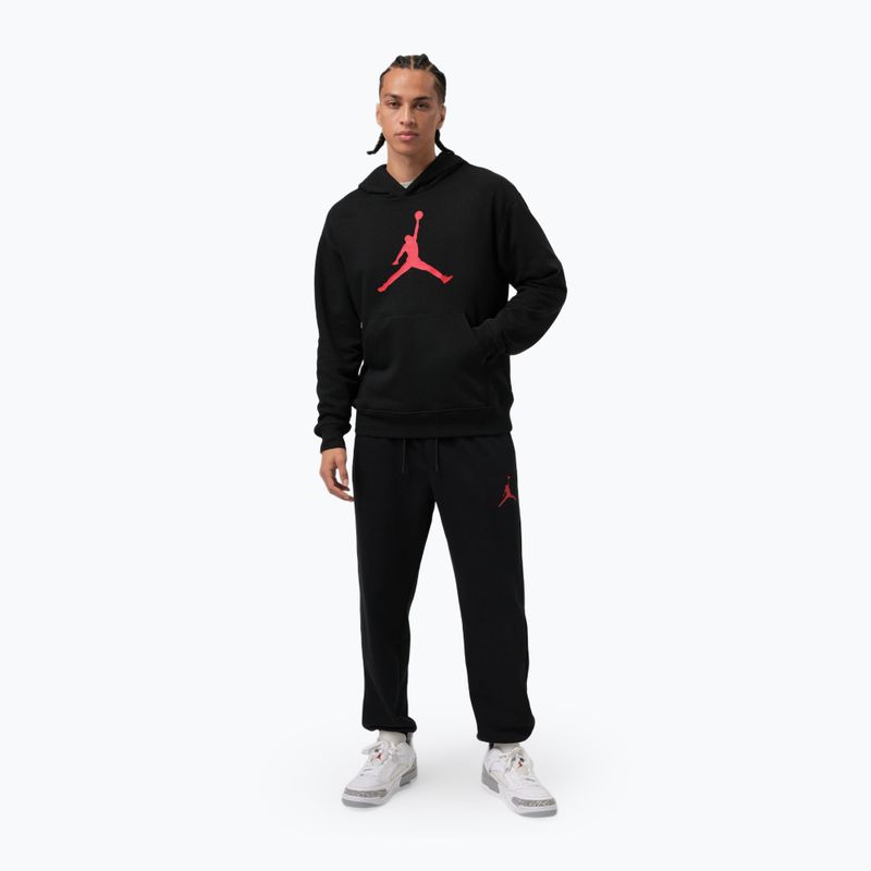 Pánska mikina Jordan Pullover Hoodie black/gym red 2
