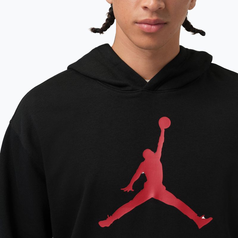 Pánska mikina Jordan Pullover Hoodie black/gym red 4