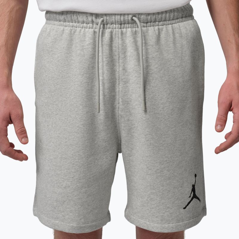 Pánske šortky Jordan Fleece grey heather/black 3