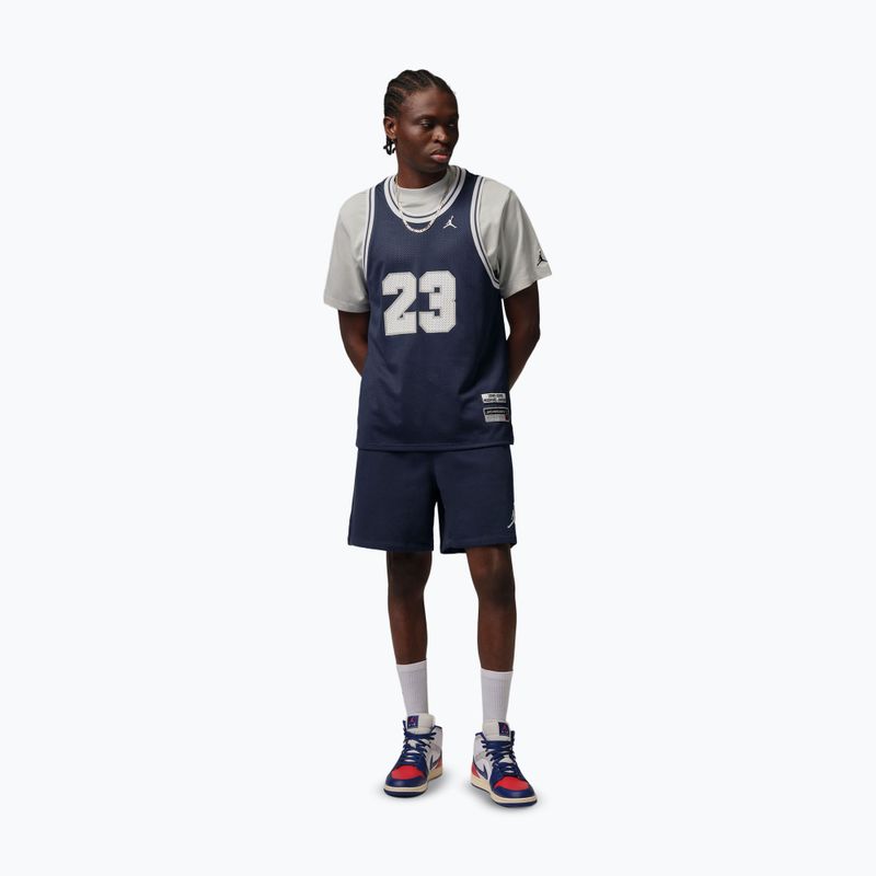 Pánske šortky Jordan Fleece midnight navy/white 2