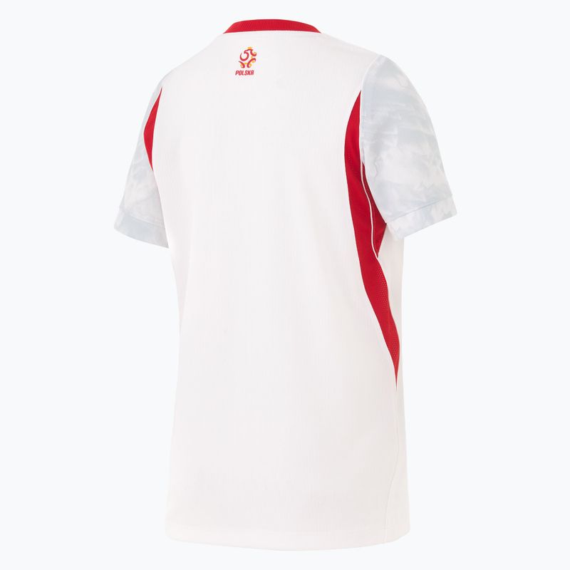Detský futbalový dres Nike Dri-Fit Poland Stadium Home 2026 white/field silver 2