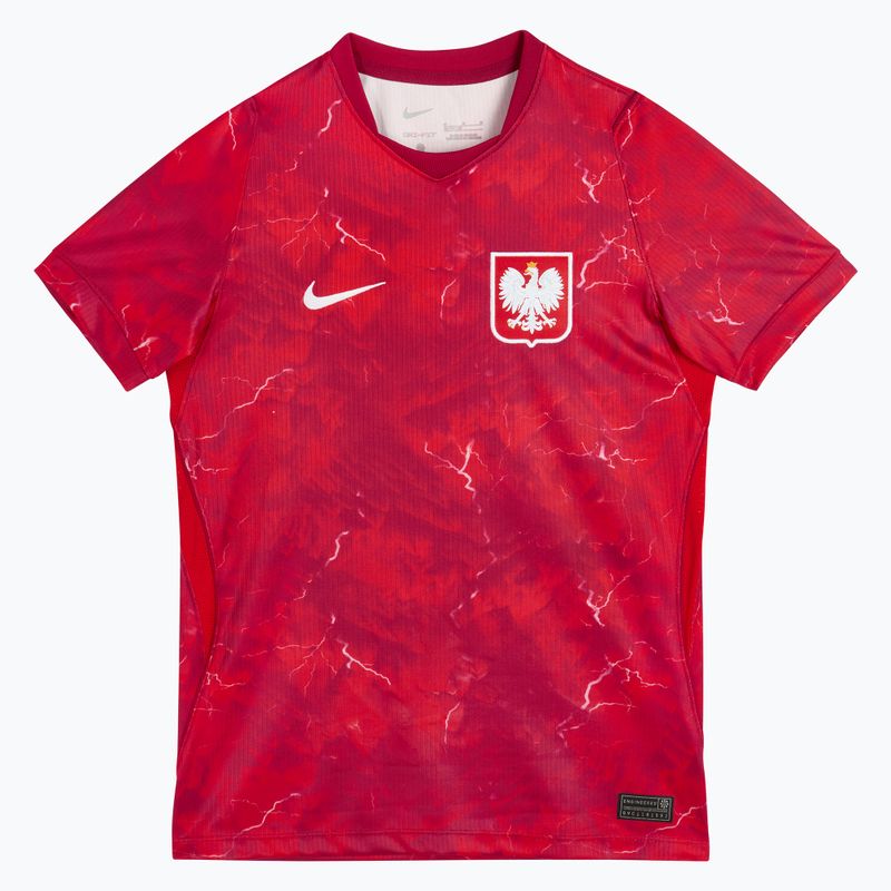 Detský futbalový dres Nike Dri-Fit Poland Stadium Away 2026 noble red/sport red 3