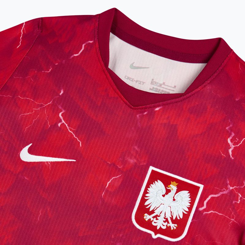 Detský futbalový dres Nike Dri-Fit Poland Stadium Away 2026 noble red/sport red 4