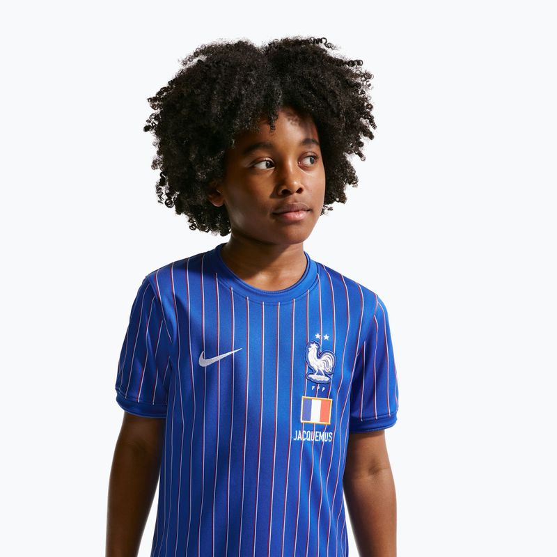 Detský futbalový dres Nike France Pre-Match game royal/university red/white 5