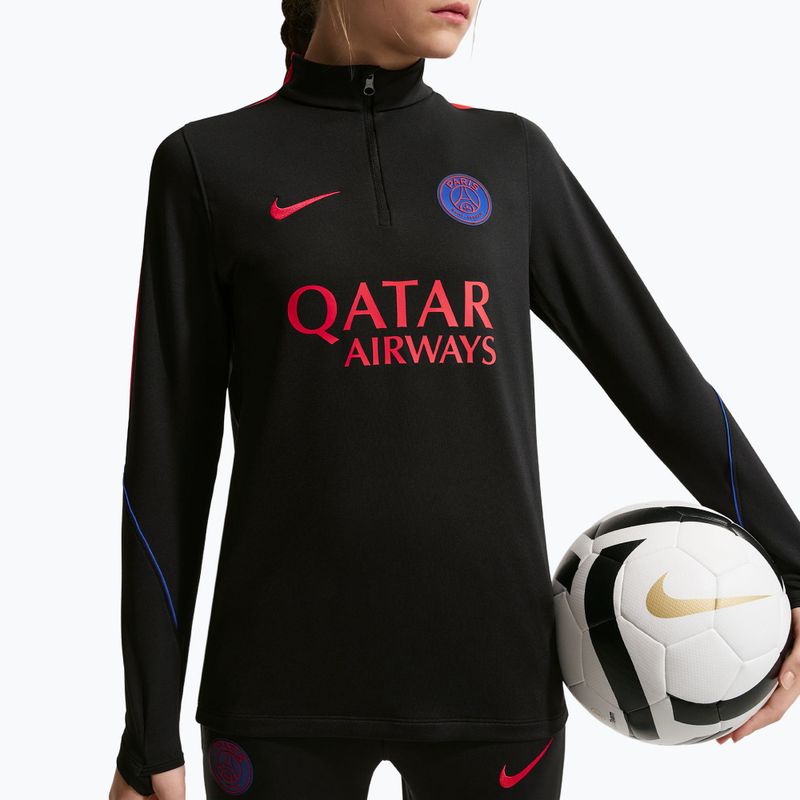 Detská futbalová mikina Nike Paris Saint-Germain Strike Dri-Fit Soccer Knit Drill Top black/global red/global red 4