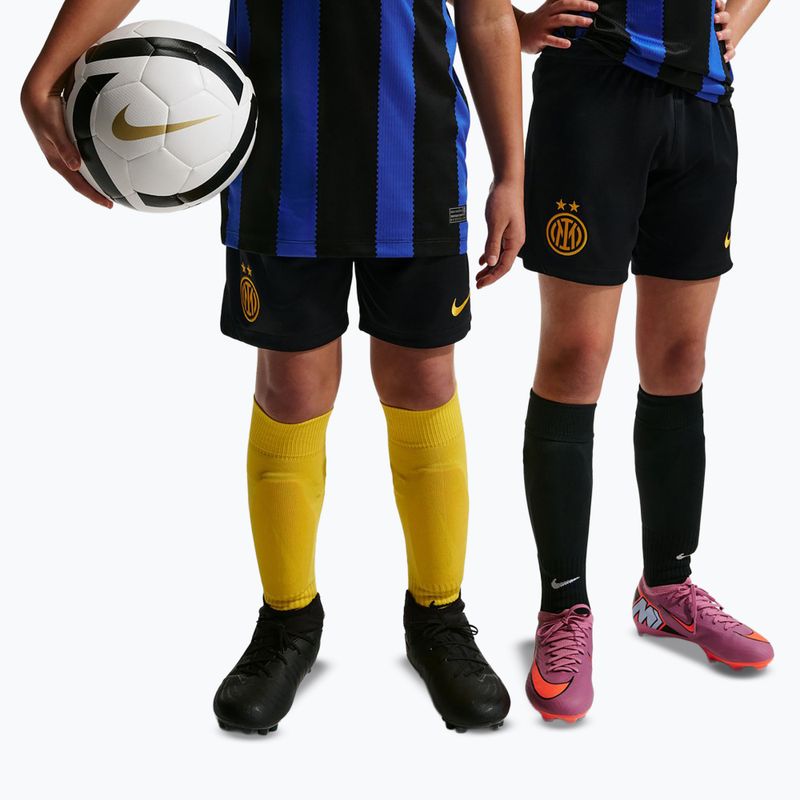 Detské futbalové šortky Nike Inter Milan Dri-Fit Stadium Home black/university gold