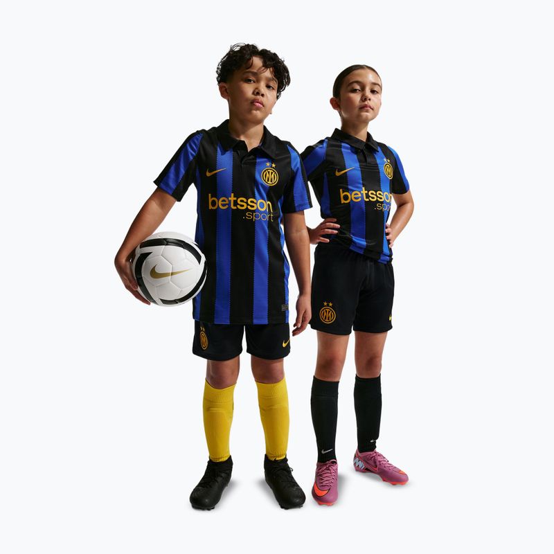 Detské futbalové šortky Nike Inter Milan Dri-Fit Stadium Home black/university gold 2