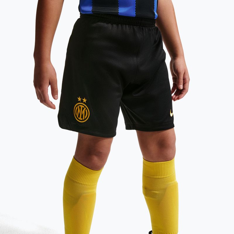 Detské futbalové šortky Nike Inter Milan Dri-Fit Stadium Home black/university gold 7